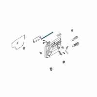 OEM 2008 Kia Sorento WEATHERSTRIP-Front Door Belt Inside Diagram - 823413E000