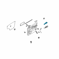 OEM 2003 Kia Sorento Power Window Passenger Switch Assembly Diagram - 935753E010BL