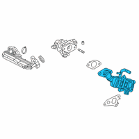 OEM Lexus Cooler Assembly, EGR Diagram - 25680-24030