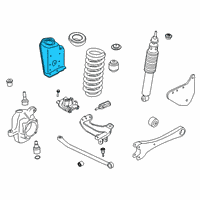 OEM Ford F-250 Super Duty Upper Bracket Diagram - HC3Z-5A306-A