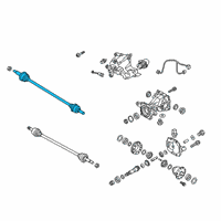 OEM 2020 Hyundai Santa Fe Shaft Assembly-Drive RR, RH Diagram - 49601-S1000