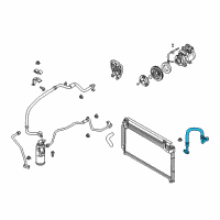 OEM 2001 Kia Rio High Pressure Hose Diagram - 0K30A61459D