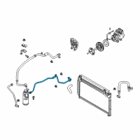 OEM 2002 Kia Rio Cooler Pipe No.1 Diagram - 0K30A61461F