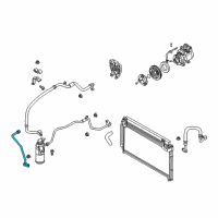 OEM 2002 Kia Rio Cooler Pipe No.2 Diagram - 0K30A61462E