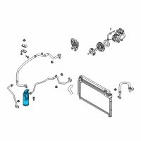 OEM Kia Rio Tank Assembly-Receiver Diagram - 0K30A61500D