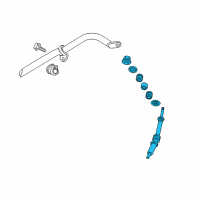 OEM 2009 Dodge Dakota Link Kit-STABILIZER Bar Diagram - 5135731AC