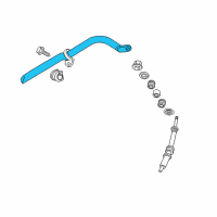 OEM Dodge Dakota Bar-Front Diagram - 52013777AA