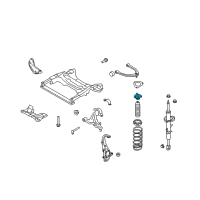 OEM 2009 Nissan 370Z Strut Mounting Insulator Assembly Diagram - 54320-1EA0B