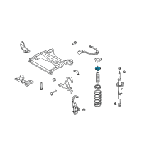 OEM 2008 Infiniti G37 INSULATOR Assembly-STRUT Mounting Diagram - 54320-1EA0B