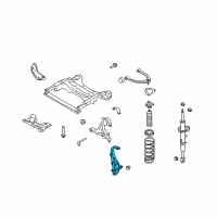 OEM 2016 Infiniti Q50 Spindle - KNUCKLE, LH Diagram - 40015-4GA0A