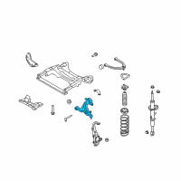 OEM 2015 Nissan 370Z Link Complete-Transverse, Rh Diagram - 54500-JL03B