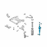 OEM 2012 Infiniti G25 ABSORBER Kit - Shock, Front Diagram - E6111-JU40A