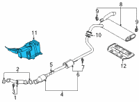 OEM 2021 Kia Seltos Panel-Heat Protector Diagram - 28791Q5000