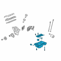 OEM Saturn Vue Oil Pan Diagram - 12666374