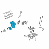 OEM 2014 Cadillac CTS Front Cover Diagram - 12698371