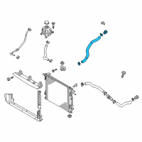 OEM 2017 Kia Sportage Hose Assembly-Radiator, Lower Diagram - 25410D9100