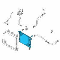 OEM 2020 Kia Sportage Radiator Assembly Diagram - 25310D9800