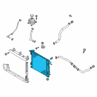 OEM 2017 Kia Sportage Radiator Assembly Diagram - 25310D9800