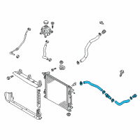 OEM 2020 Kia Sportage Hose Assembly-Radiator, Upper Diagram - 25414D9000