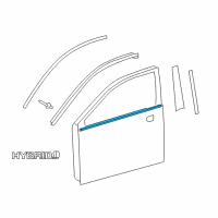 OEM 2017 Toyota Avalon Belt Molding Diagram - 75720-07020