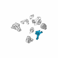 OEM Chevrolet Cobalt Bracket-Trans Rear Mount Diagram - 22729625