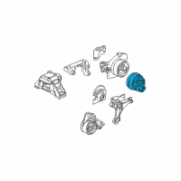 OEM 2011 Chevrolet HHR Rear Transmission Mount Diagram - 25973869