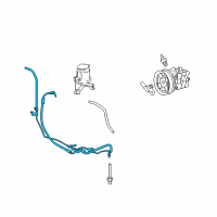 OEM 2008 Toyota FJ Cruiser Pressure Hose Diagram - 44410-35691