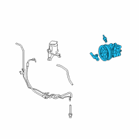 OEM 2008 Toyota 4Runner Power Steering Pump Diagram - 44310-35660