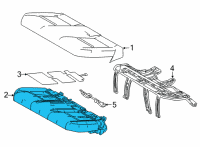 OEM 2022 Lexus NX450h+ PAD, RR SEAT CUSHION Diagram - 71611-78060