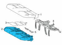 OEM Lexus NX350h PAD, RR SEAT CUSHION Diagram - 71611-78020