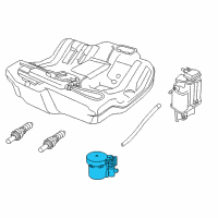 OEM 2007 GMC Sierra 3500 HD Purge Control Valve Diagram - 25932571