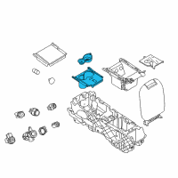 OEM Ford Special Service Police Sedan Cup Holder Diagram - AG1Z-5413562-AB