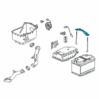 OEM 2019 Acura RDX PLATE, BATTERY SET Diagram - 31512-TJB-A01