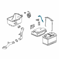 OEM Acura Cable, Battery Ground Diagram - 32600-TJB-A00