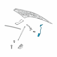 OEM Chrysler 300M Cable-Hood Latch Diagram - 4580280AC