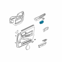 OEM 2003 Chevrolet Impala Switch Asm, Dr Lock <Use 1C5L 8500A> Diagram - 19244679