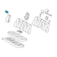 OEM Toyota Camry Cup Holder Diagram - 72806-06050-B0