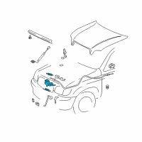 OEM 2006 Toyota Sequoia Lock Assembly Diagram - 53510-0C020