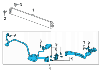 OEM 2022 Cadillac Escalade Cooler Pipe Diagram - 84882874