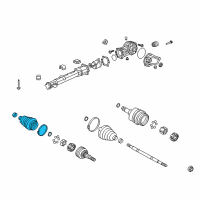 OEM GMC Acadia Limited Outer Boot Diagram - 22855573