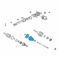 OEM GMC Acadia Limited Inner Boot Diagram - 22855571