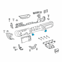 OEM 2020 Jeep Wrangler Reflector-FASCIA Diagram - 68281936AB