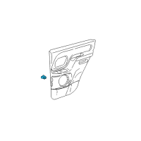 OEM Cadillac Switch, Rear Side Door Window Diagram - 15206532