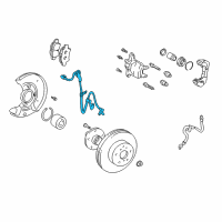 OEM 2008 Scion tC Front Speed Sensor Diagram - 89542-20170