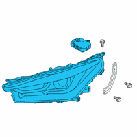 OEM 2019 Infiniti QX50 Headlamp Assembly Right Diagram - 26010-5NA0A