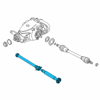 OEM 2012 BMW X6 Rear Drive Shaft Assembly Diagram - 26-10-7-589-129