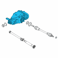OEM 2019 BMW X6 Rear Axle Drive Differential Diagram - 33-10-7-636-992