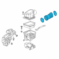 OEM Dodge Dart Air Cleaner Duct Diagram - 68102438AA