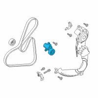 OEM 2015 Ford Fiesta Serpentine Tensioner Diagram - CM5Z-6A228-A