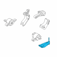 OEM Pontiac G3 Transmission Mount Bracket Diagram - 96535452